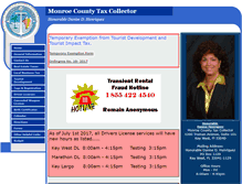 Tablet Screenshot of monroetaxcollector.com